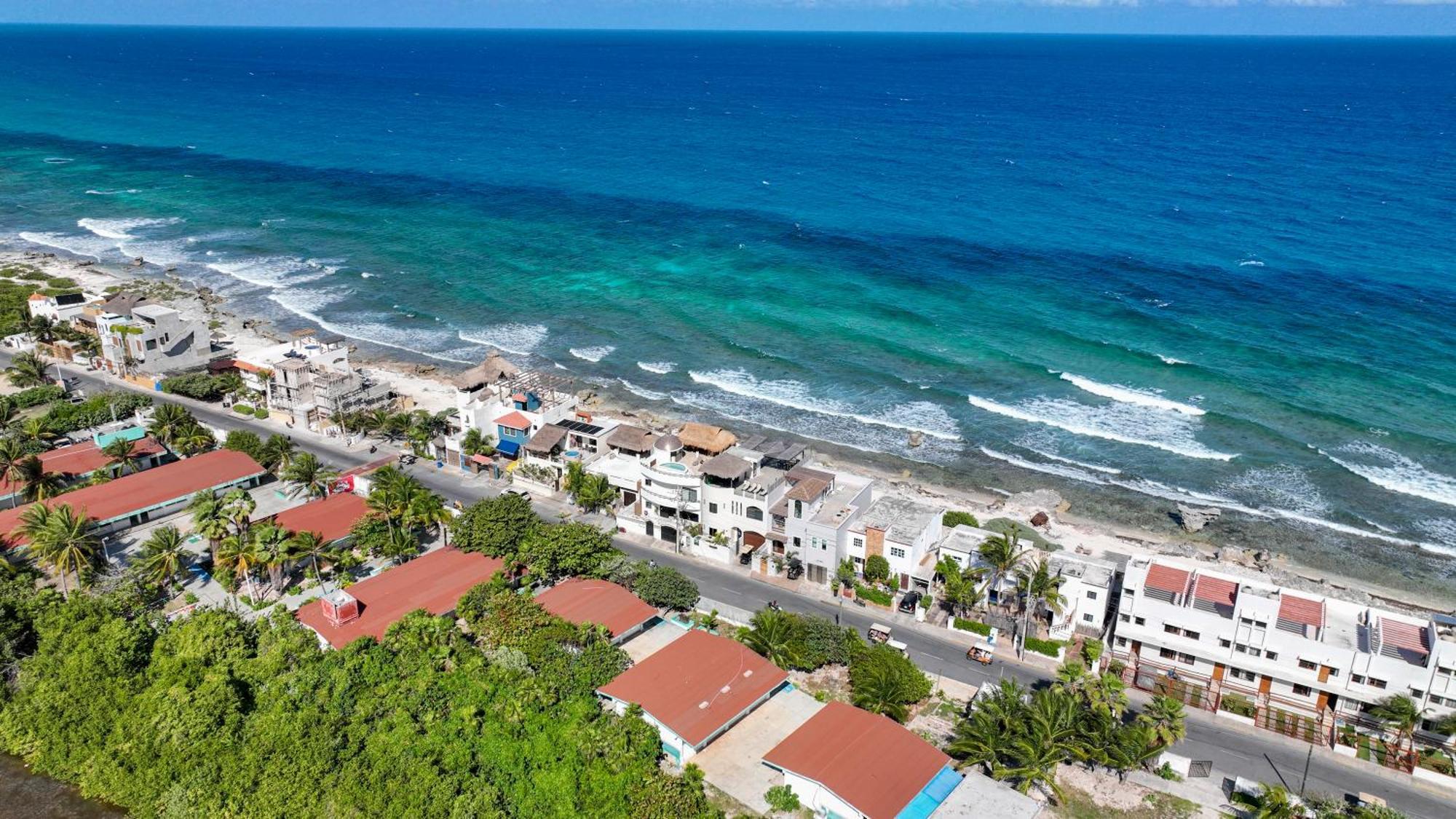 Villa Casa Javi- Ocean Front Located Mid Isla Mujeres Exterior foto
