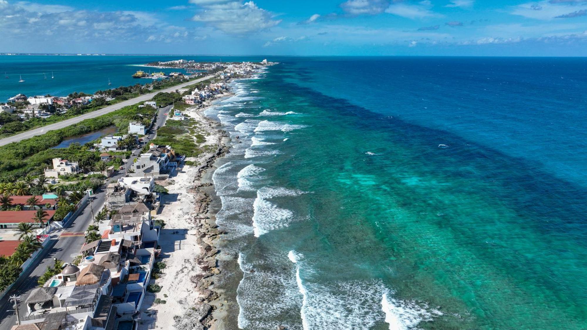 Villa Casa Javi- Ocean Front Located Mid Isla Mujeres Exterior foto