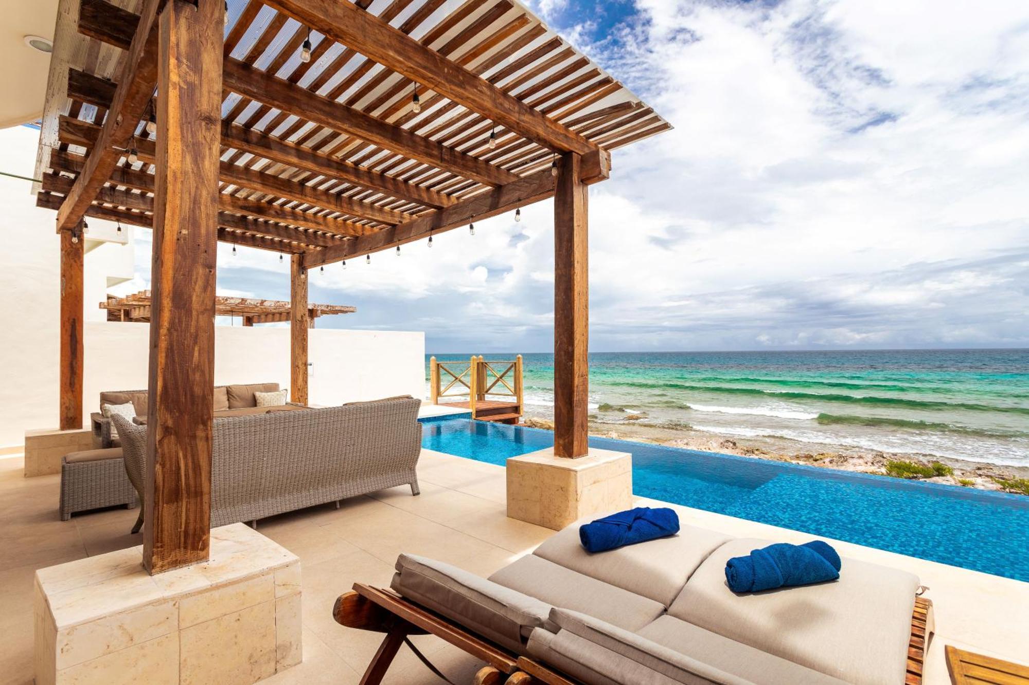 Villa Casa Javi- Ocean Front Located Mid Isla Mujeres Exterior foto